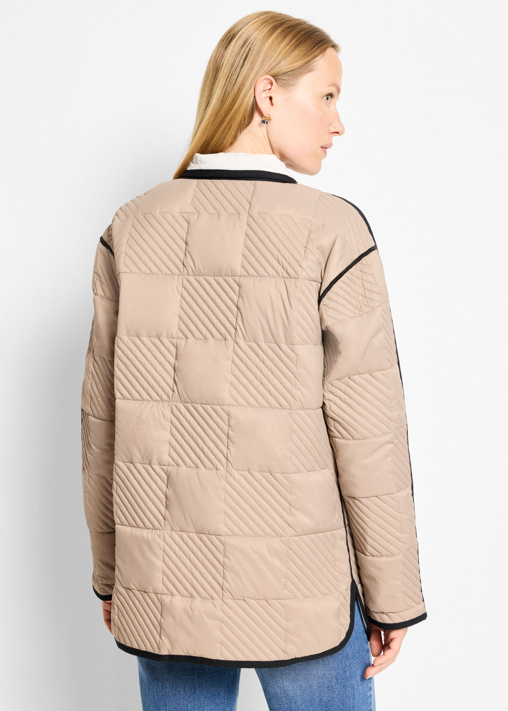 Nic + Zoe Quilted Check Reversible Barn Coat