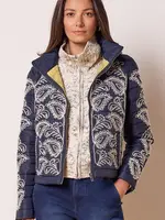 Nic + Zoe Embroidered Puffer Bomber