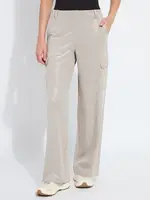 Lysse Callie Patent Foil Suede Cargo Pant