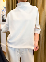 The Fashion Mock Neck Scuba Top