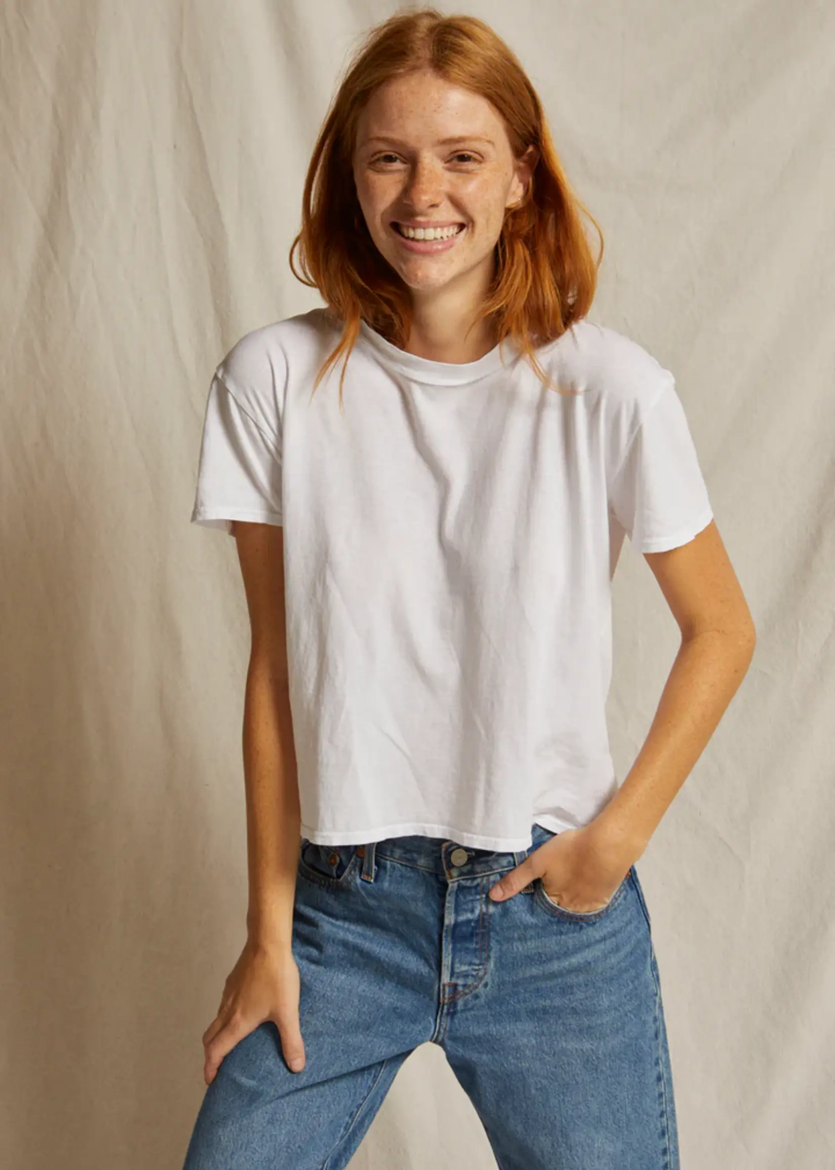 Perfect White Tee Harley Tee