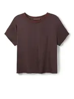 Perfect White Tee Delphine Satin Tee