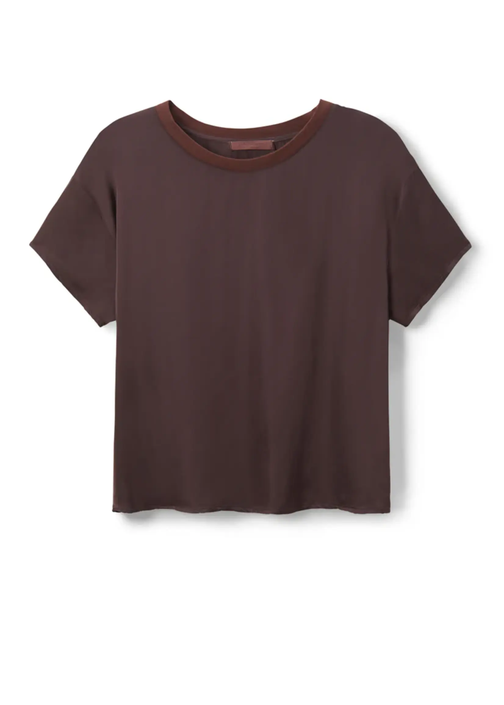 Perfect White Tee Delphine Satin Tee