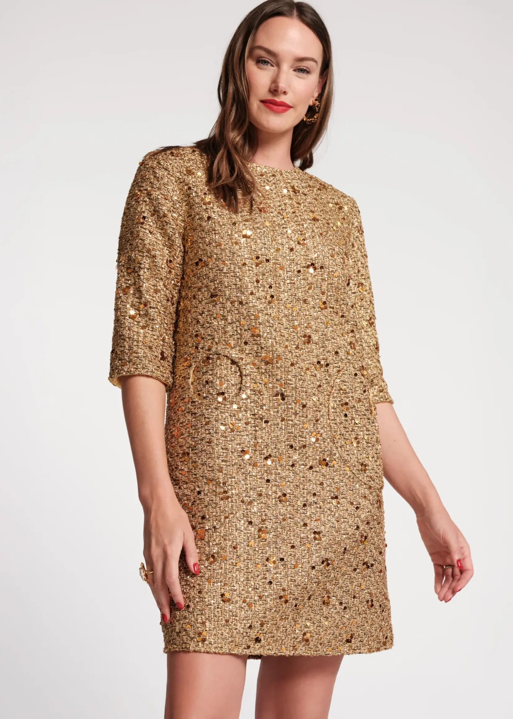 Frances Valentine Mod Sequin Dress