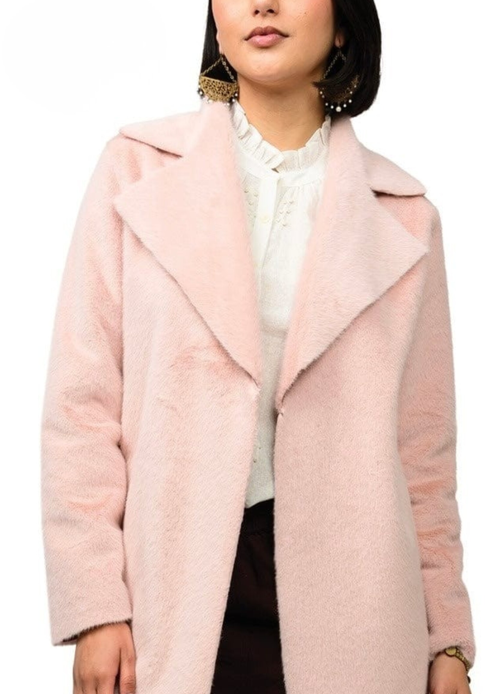 Ivy Jane Faux Fur & Suede Coat