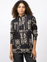 Ivy Jane Scarf Embroidered Blouse