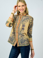 Ivy Jane Linen Paisley Blouse