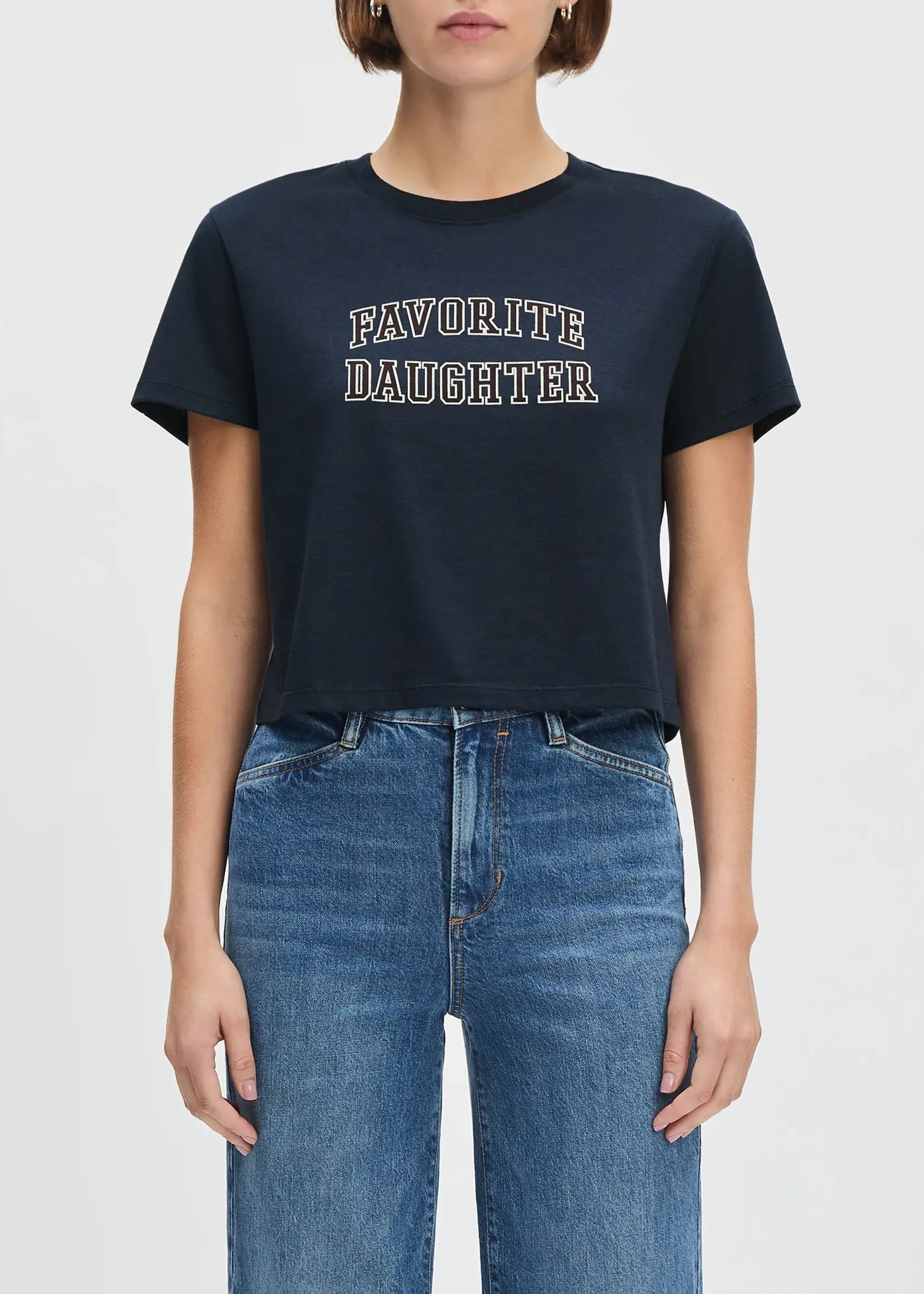 Favorite Daughter Cropped Collegiate Tee