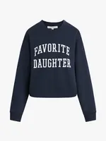 Favorite Daughter Cropped Collegiate Sweatshirt