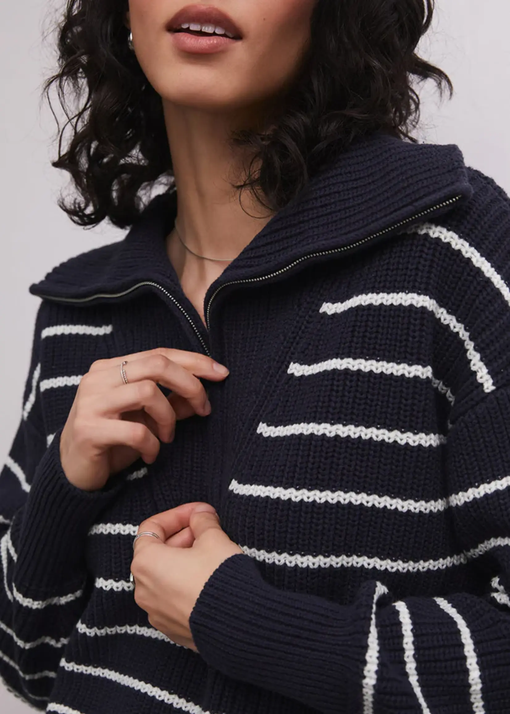 Z Supply Villa Half Zip Sweater