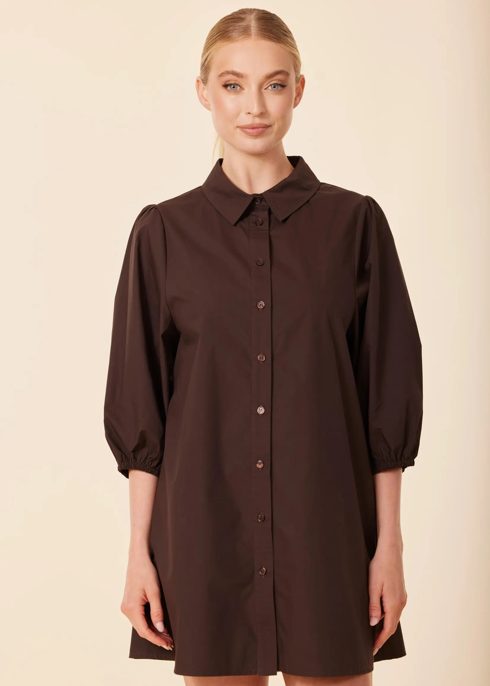 Dolce Cabo Poplin Exaggerated Sleeve Dress