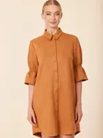 Dolce Cabo Faux Suede Ruffle Sleeve Dress