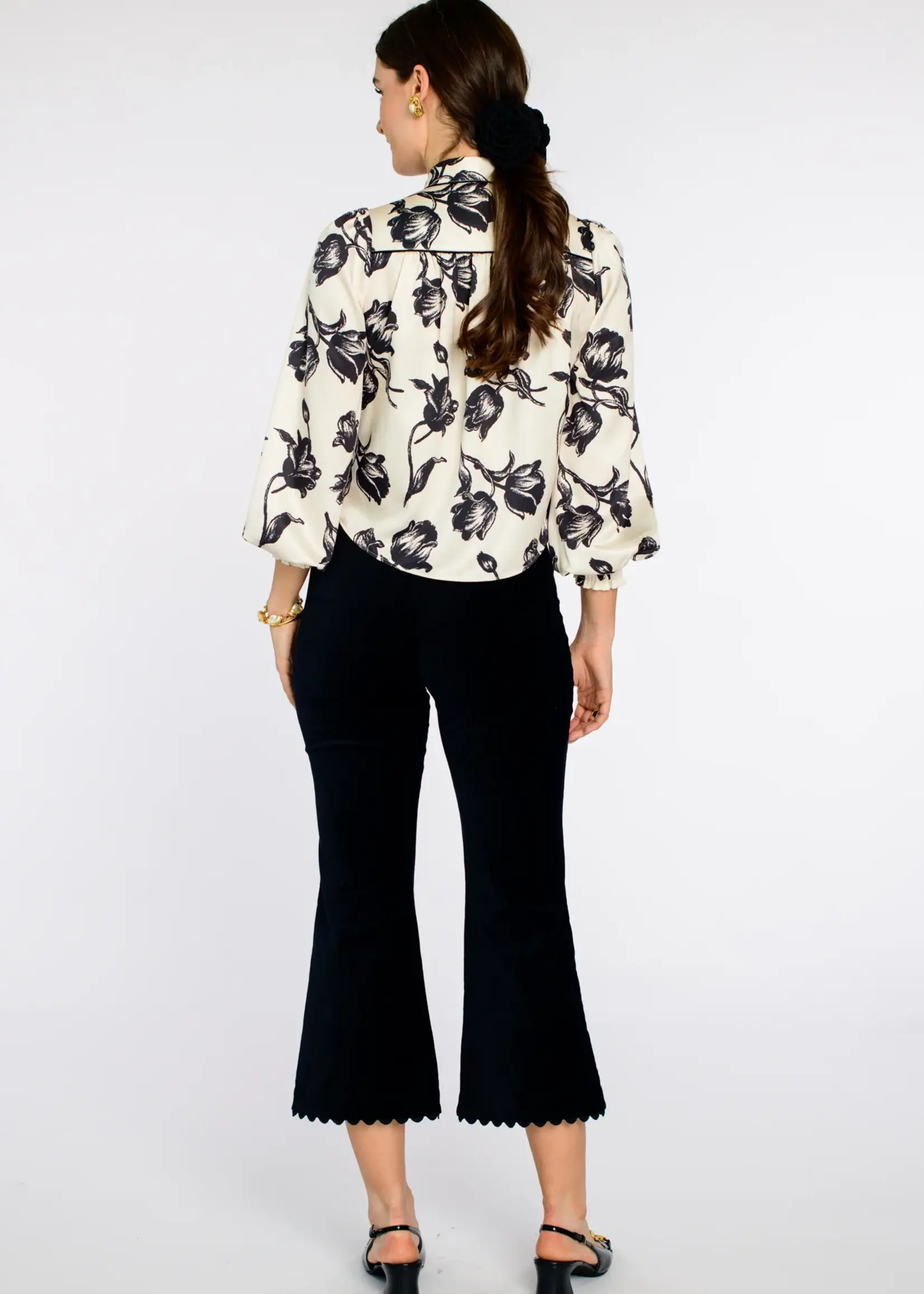 Elizabeth James Brit Bow Blouse