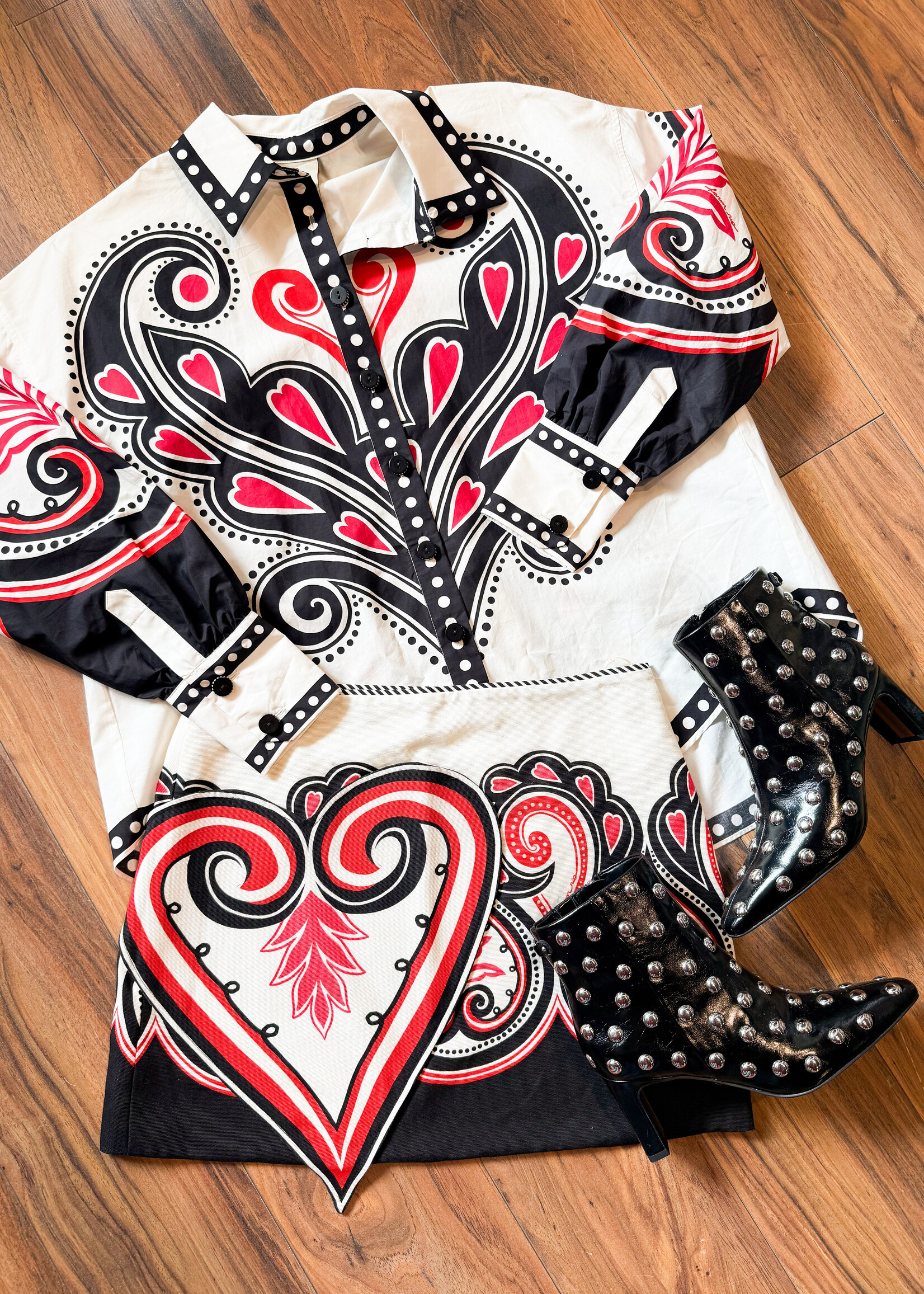 Farm Rio Graphic Anika Mini Skirt