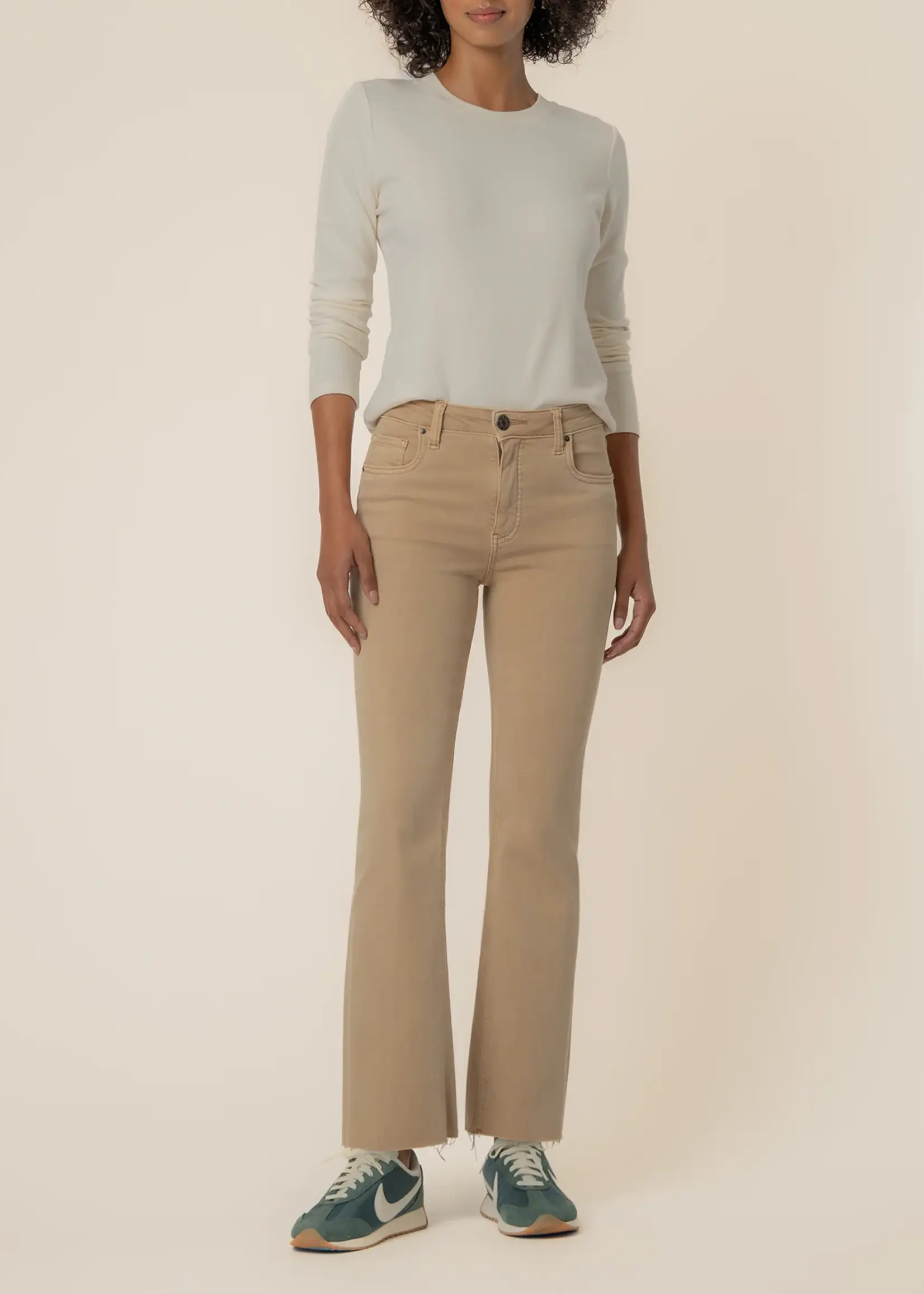 KUT Denim Kelsey High Rise Ankle Flare/Inset Leg