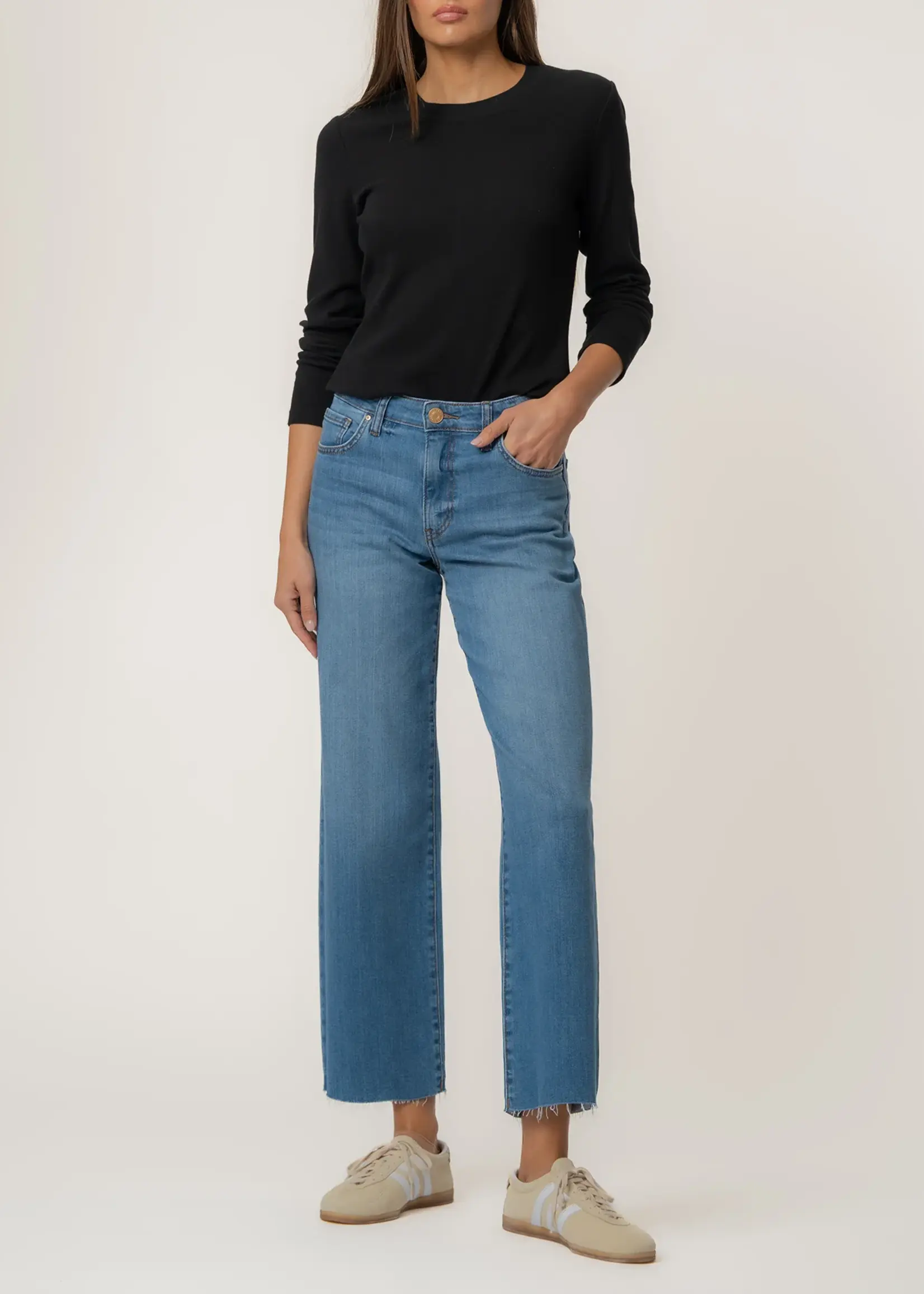 KUT Denim Charlotte High Rise Wide Leg