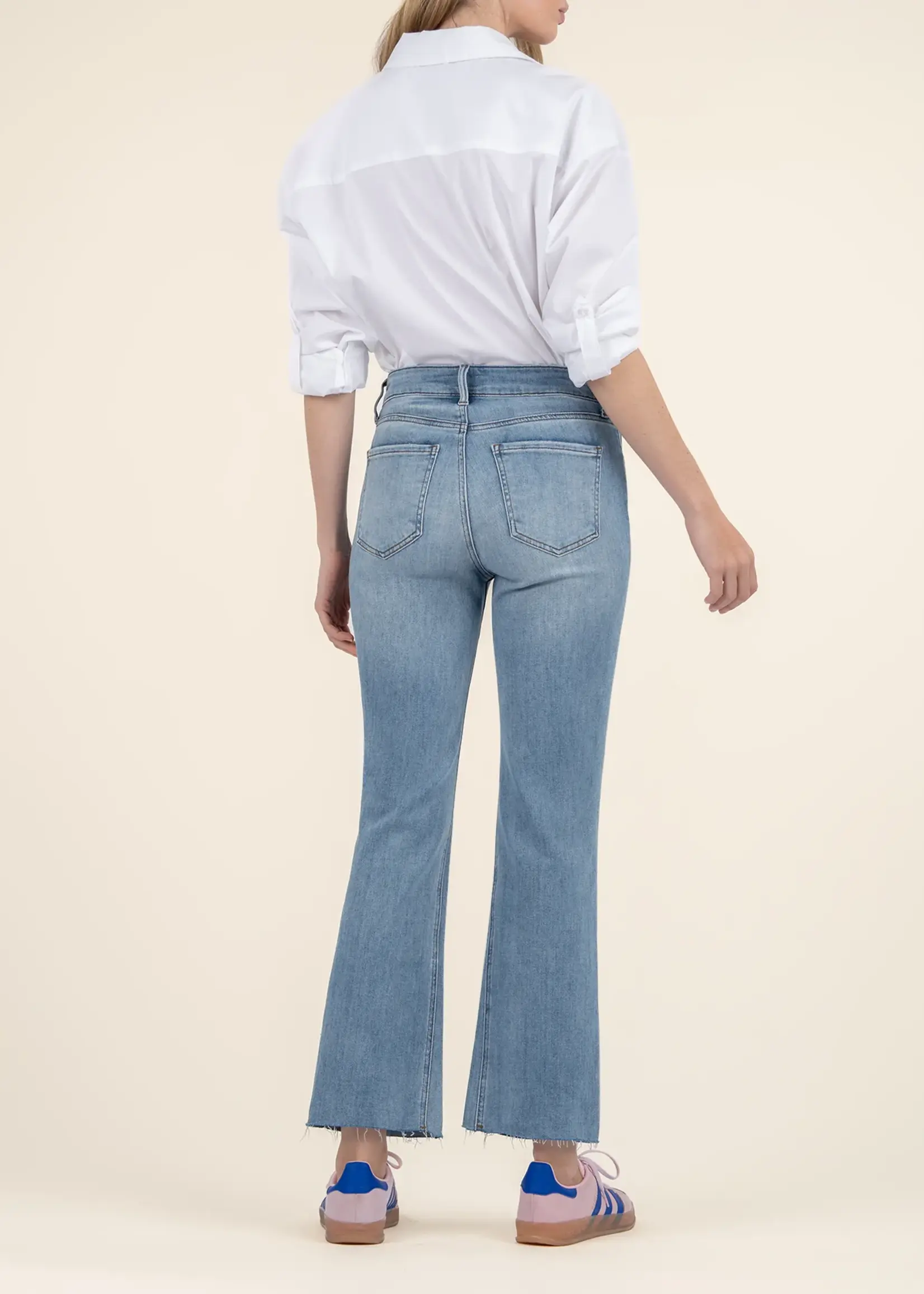 KUT Denim Kelsey High Rise Ankle Flare/Inset Leg