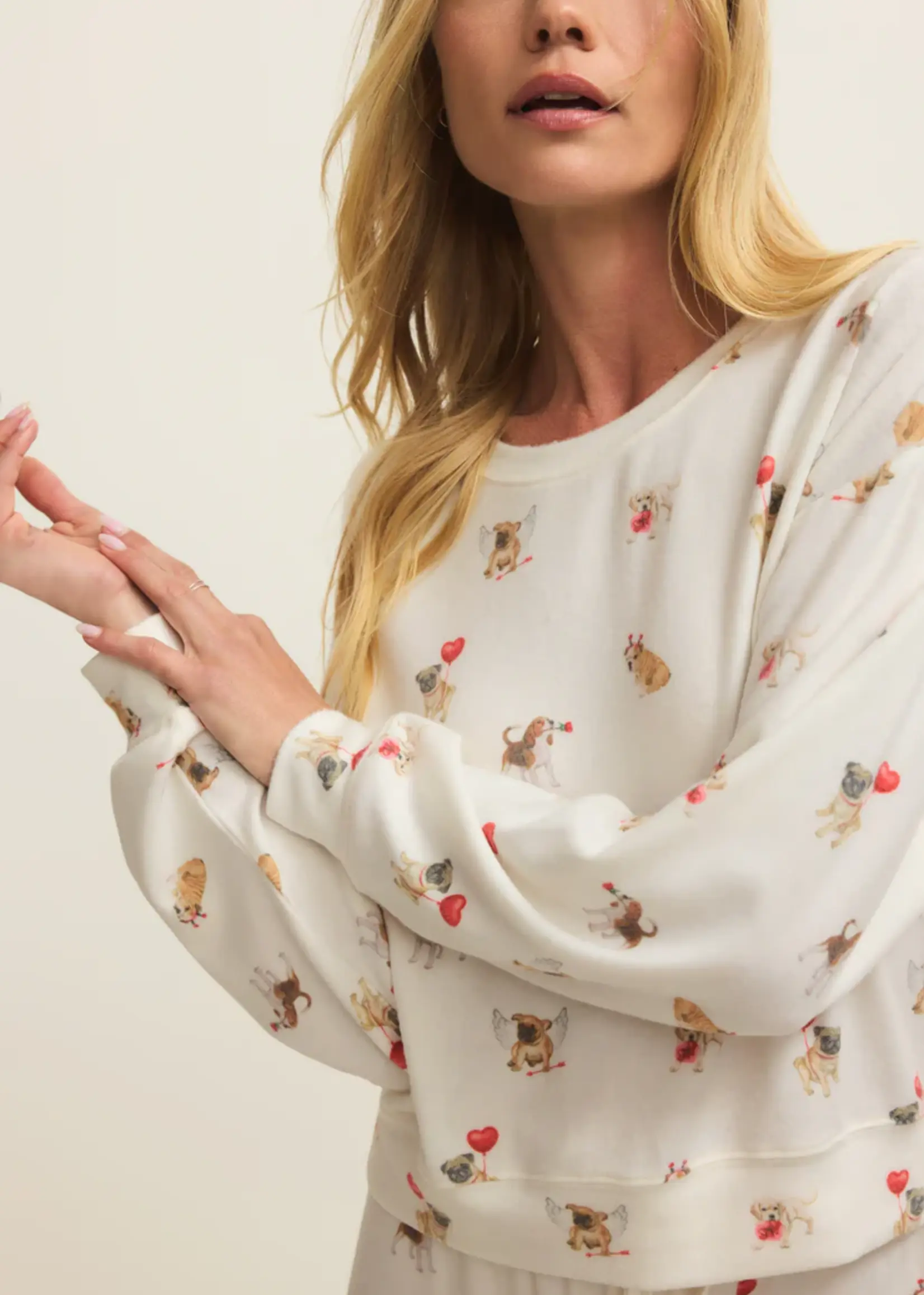 Z Supply Bisous Love Pup Top