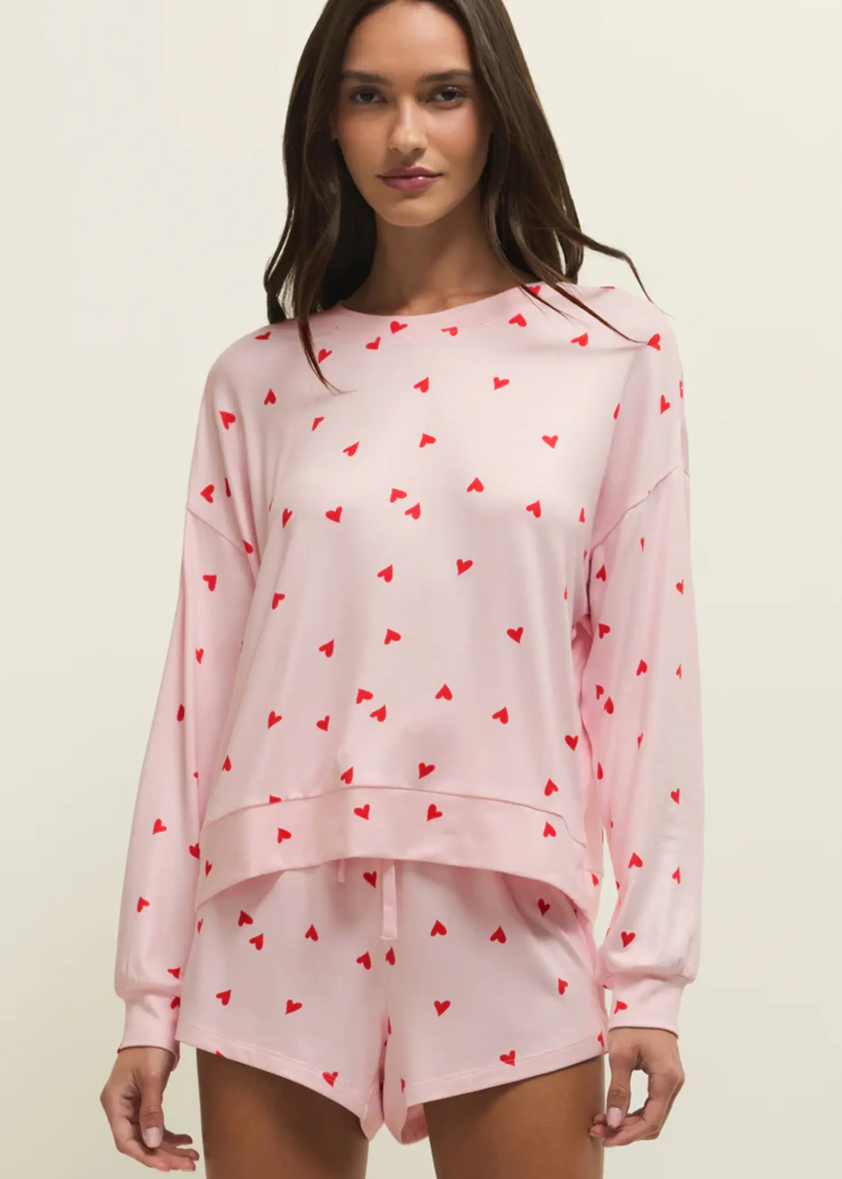 Z Supply Mira Heart L/S Top