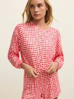 Z Supply Bisous Gingham L/S Top