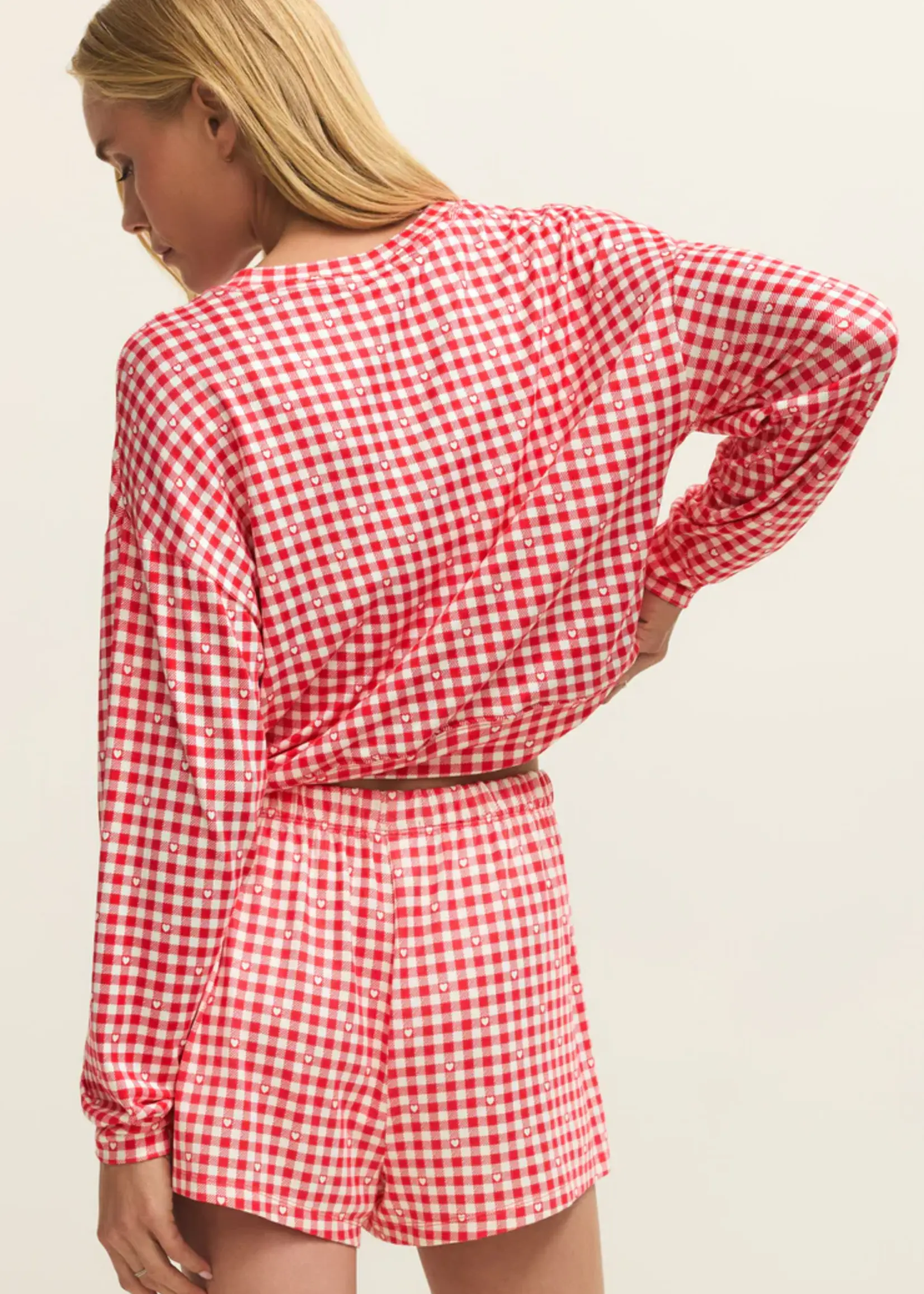 Z Supply Bisous Gingham L/S Top