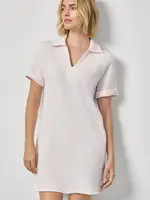 Lilla P Raw Hem Terry Dress