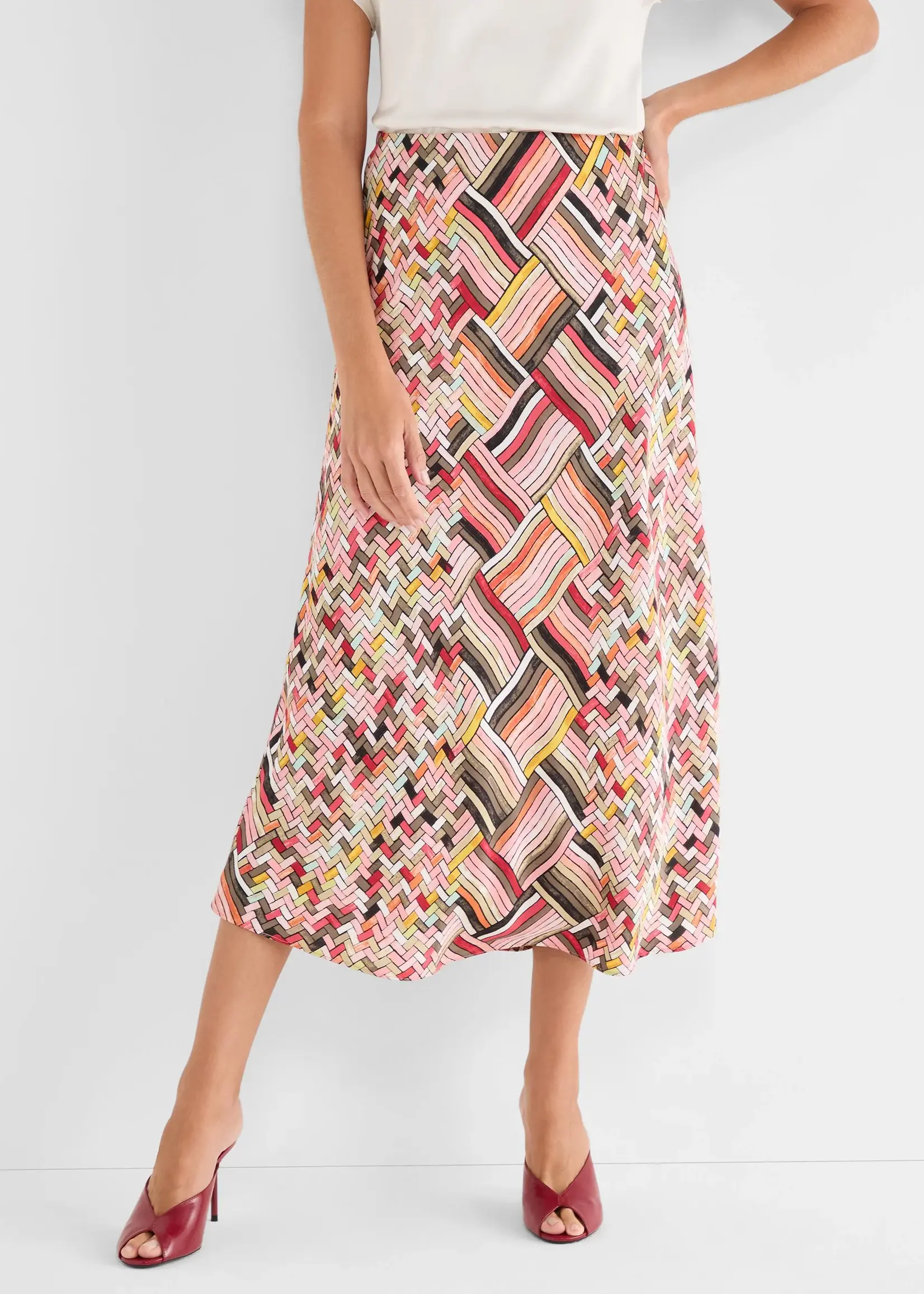 Nic + Zoe Colorweave Slip Skirt