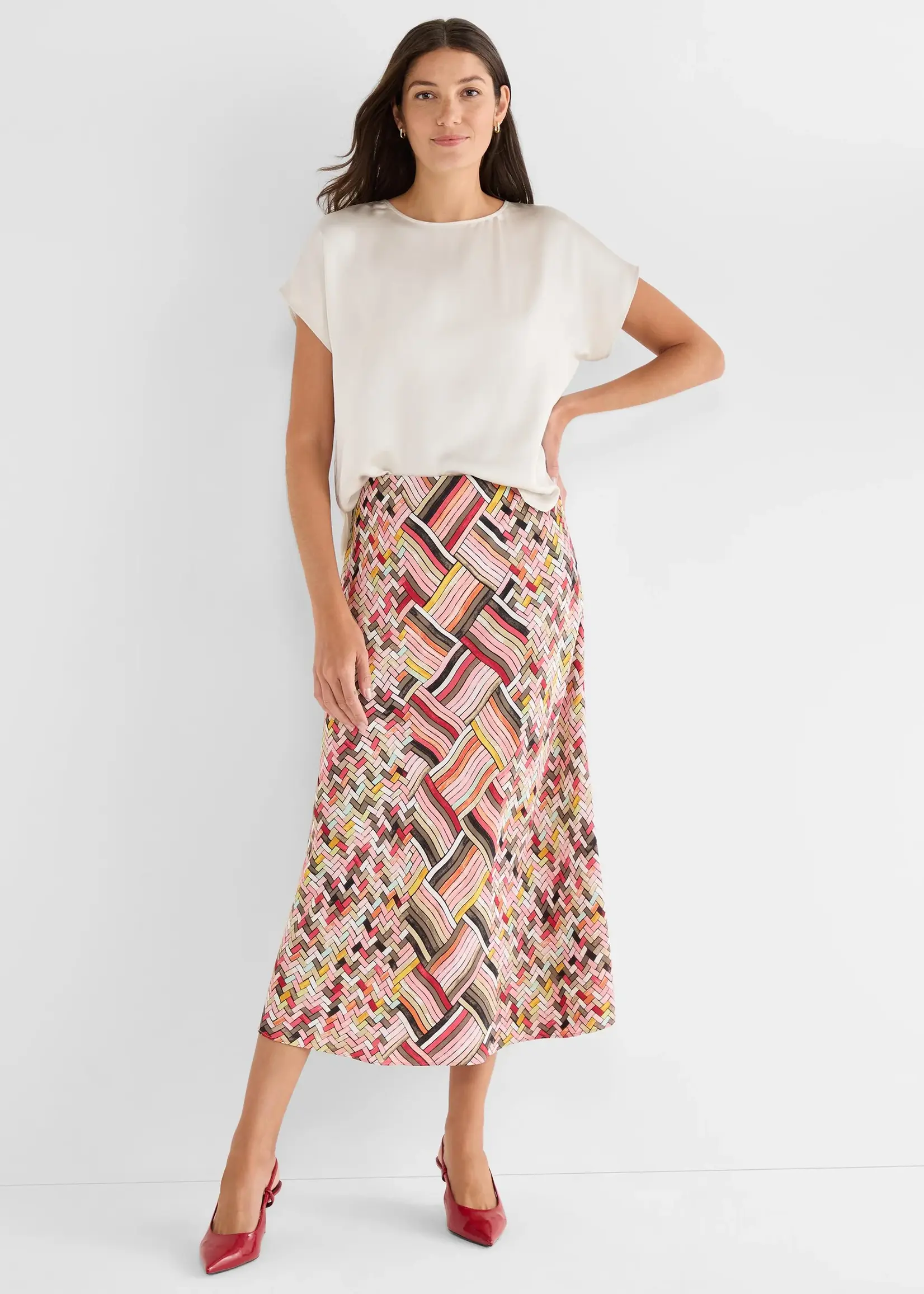 Nic + Zoe Colorweave Slip Skirt