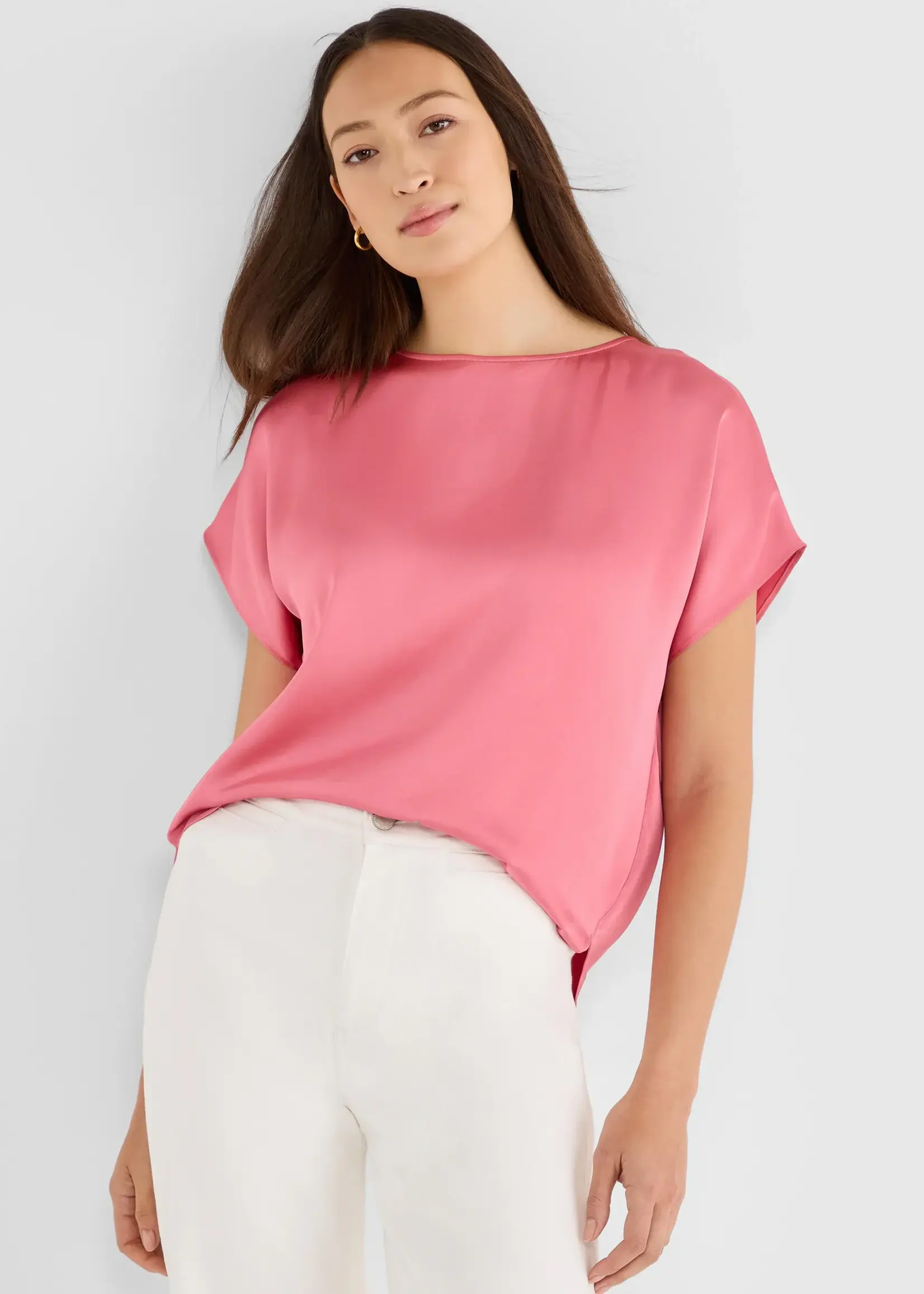 Nic + Zoe Day Gloss Woven Tee