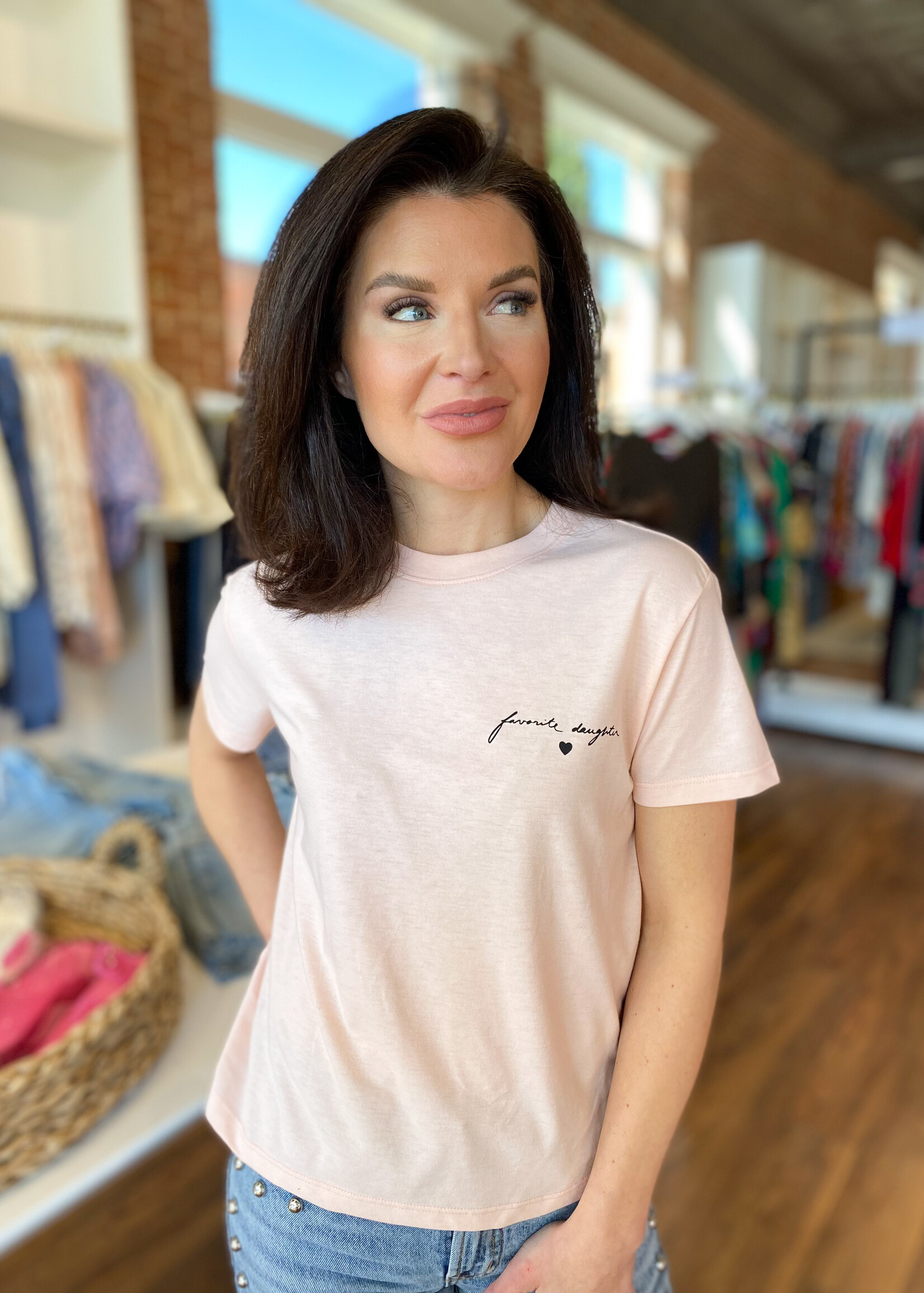Favorite Daughter The Signature Chest Logo Tee