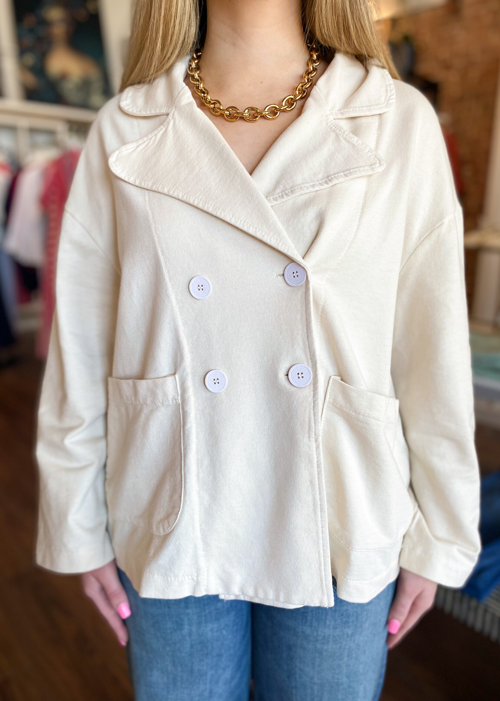 Suzy D Jerry French Terry Jacket