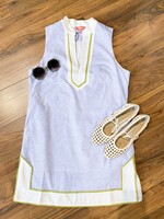Striped Sleeveless V-Neck Dress