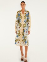 Farm Rio Garden Scarf L/S Midi Dress