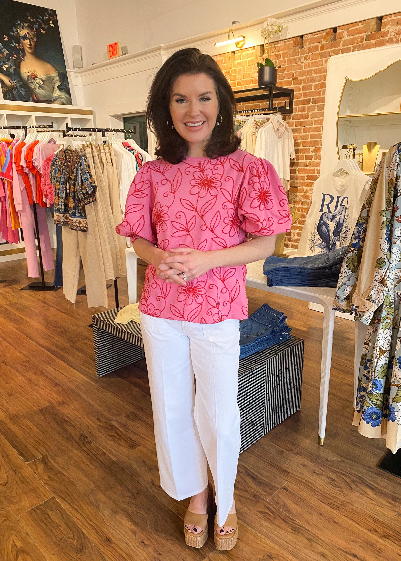 Ivy Jane Floral Vines Knit Top