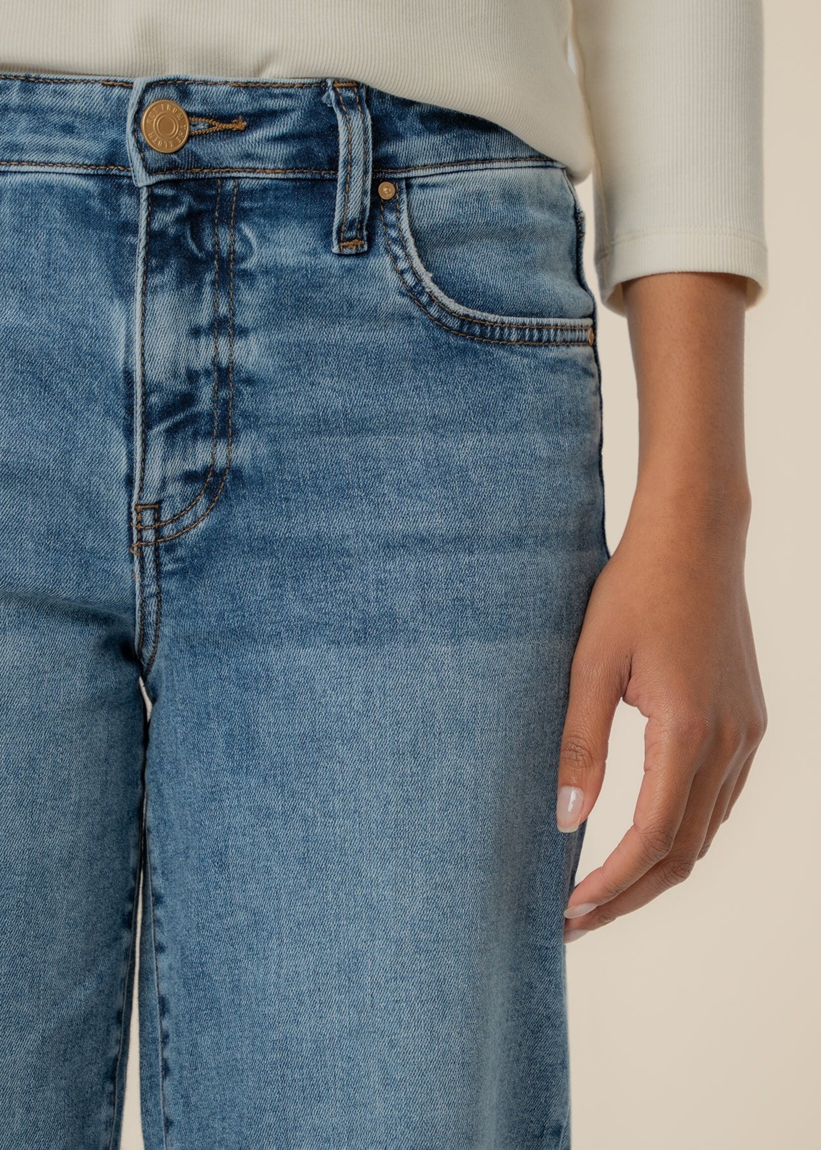 KUT Denim Charlotte High Rise Wide Leg