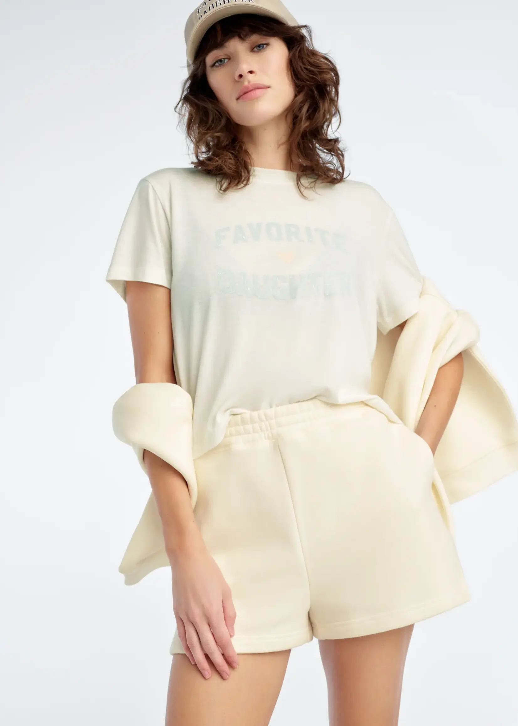 Favorite Daughter Cropped Collegiate Tee