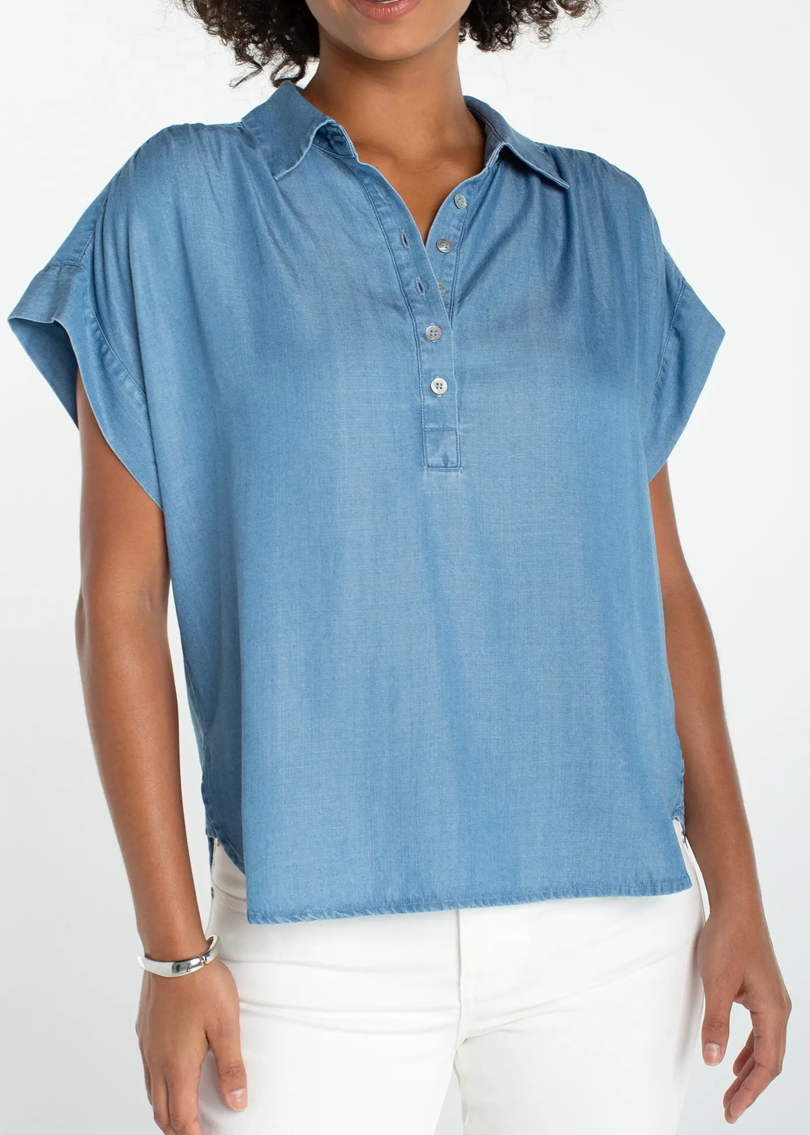 Liverpool Jeans Company S/S Popover Top