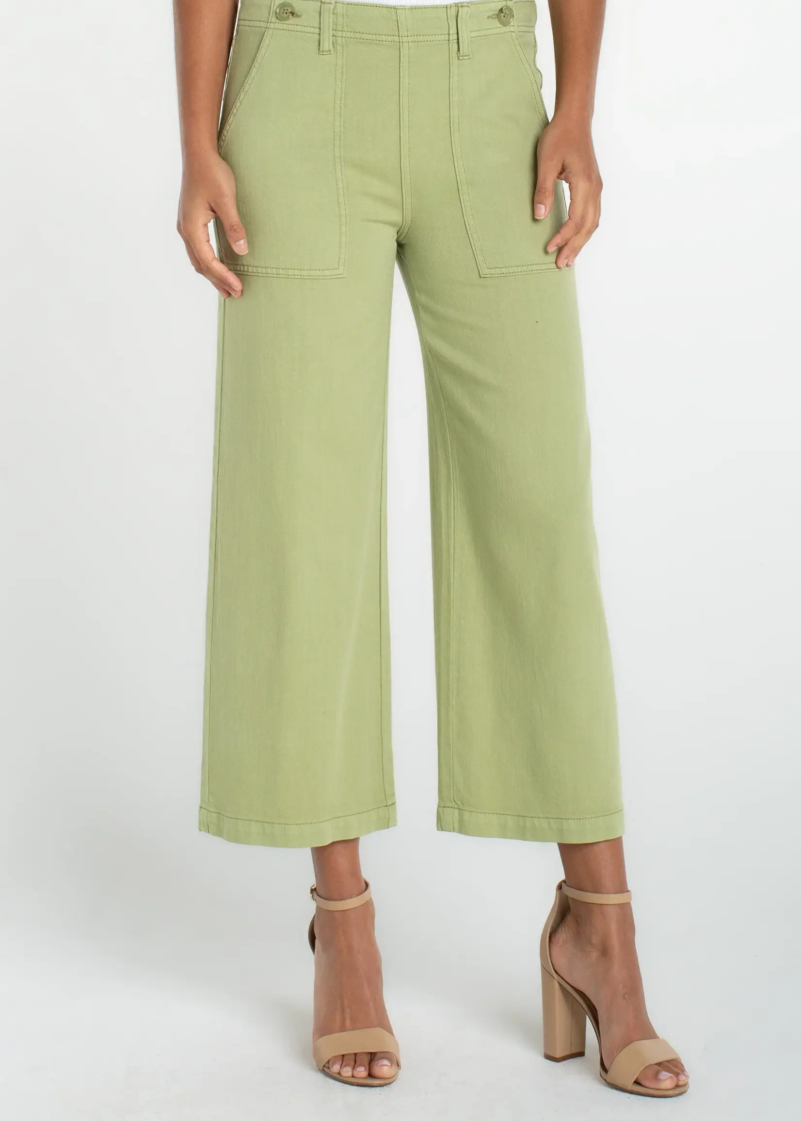 Liverpool Jeans Company Utility Crop Wide Leg
