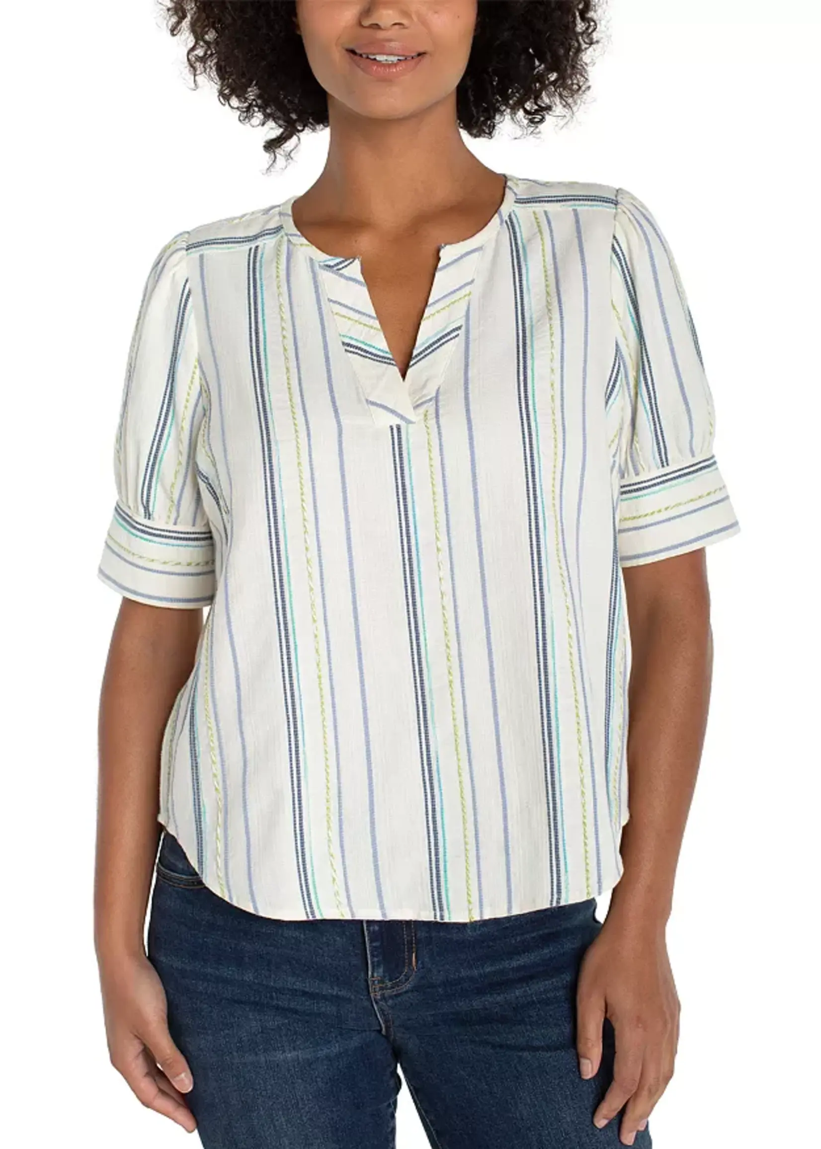 Liverpool Jeans Company S/S Popover Top