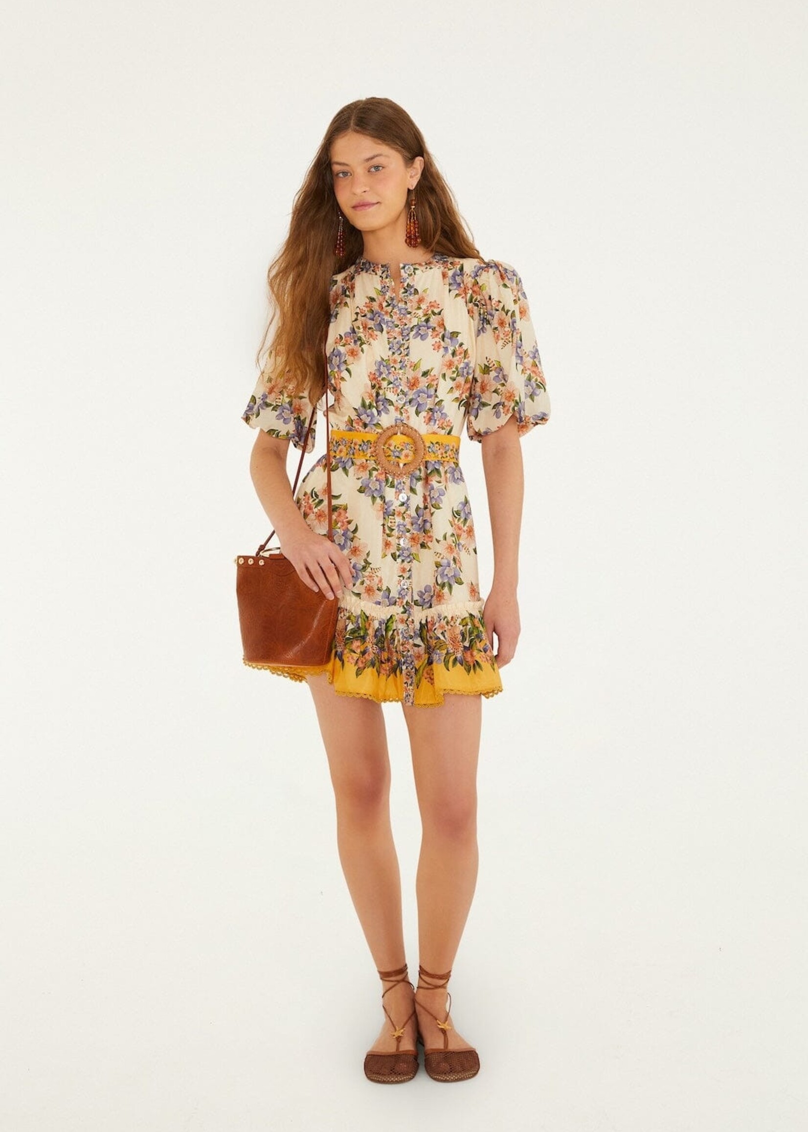 Farm Rio Farm Rio Hilo Stripes Mini Dress