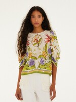 Farm Rio Tropical Scarf Blouse