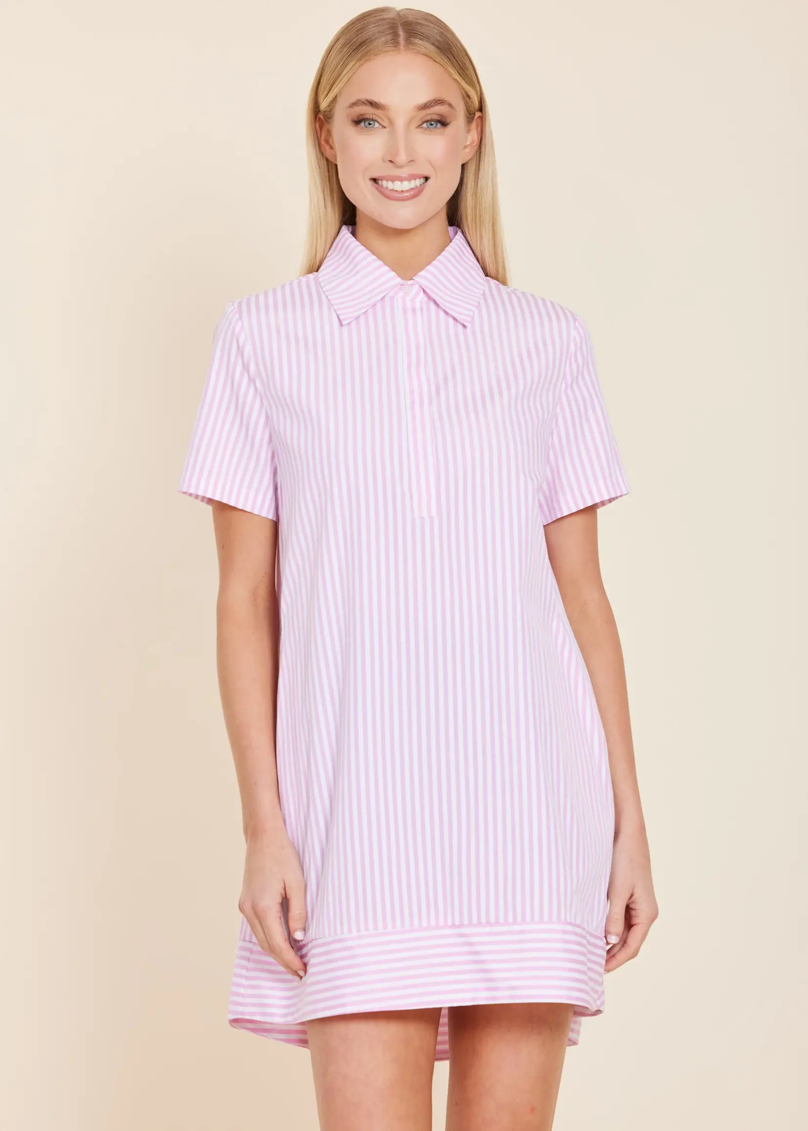 Dolce Cabo Striped Poplin Dress