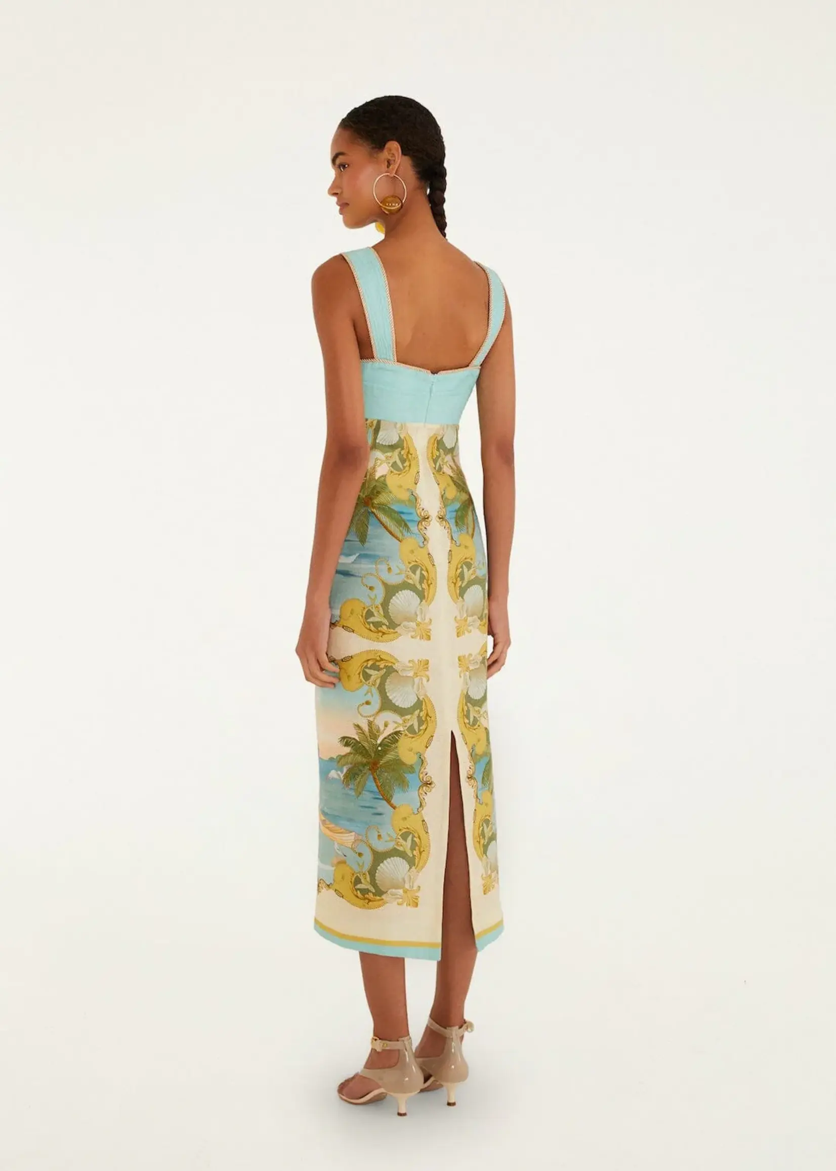 Farm Rio Royal Sea Maxi Dress