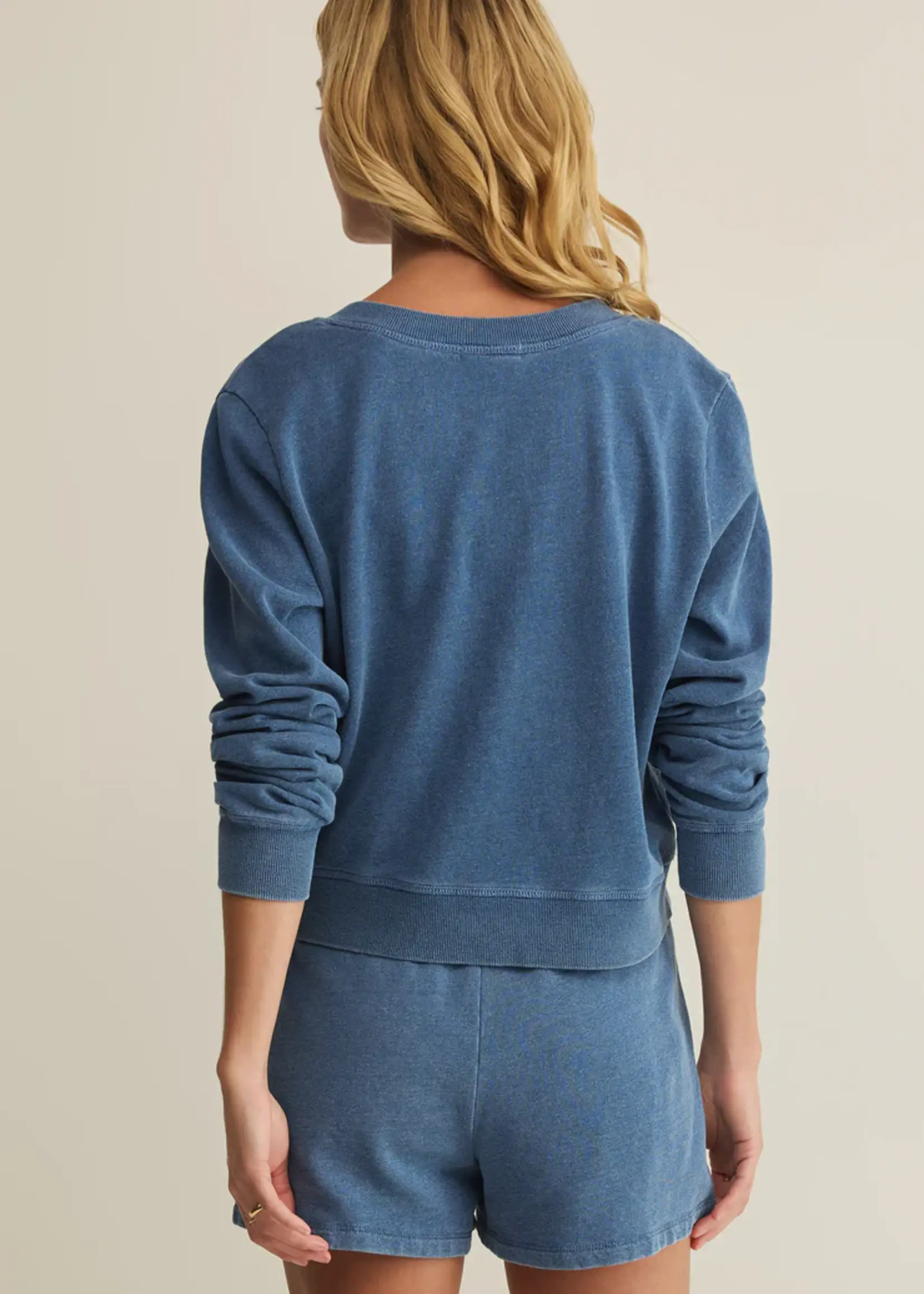 Z Supply Daily Knit Denim Cardigan