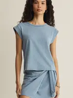 Z Supply Camino Jersey Denim Top