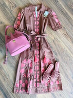 Uncle Frank Placket Embroidered Dress