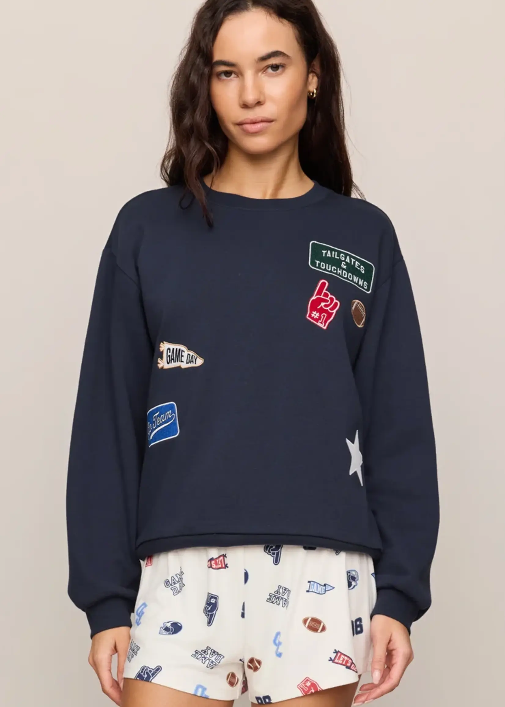 Z Supply Boyfriend Patch Sweatshirt