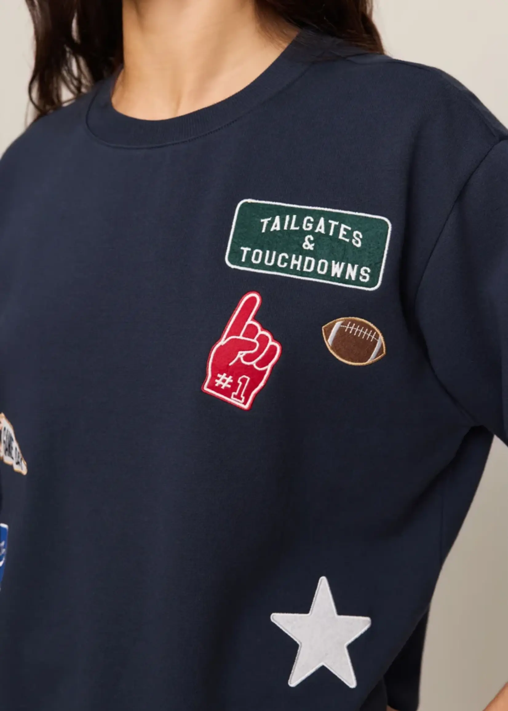 Z Supply Boyfriend Patch Sweatshirt