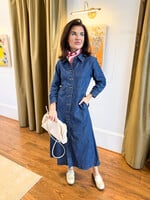 Ivy Jane Denim Midi W/Double Buttons
