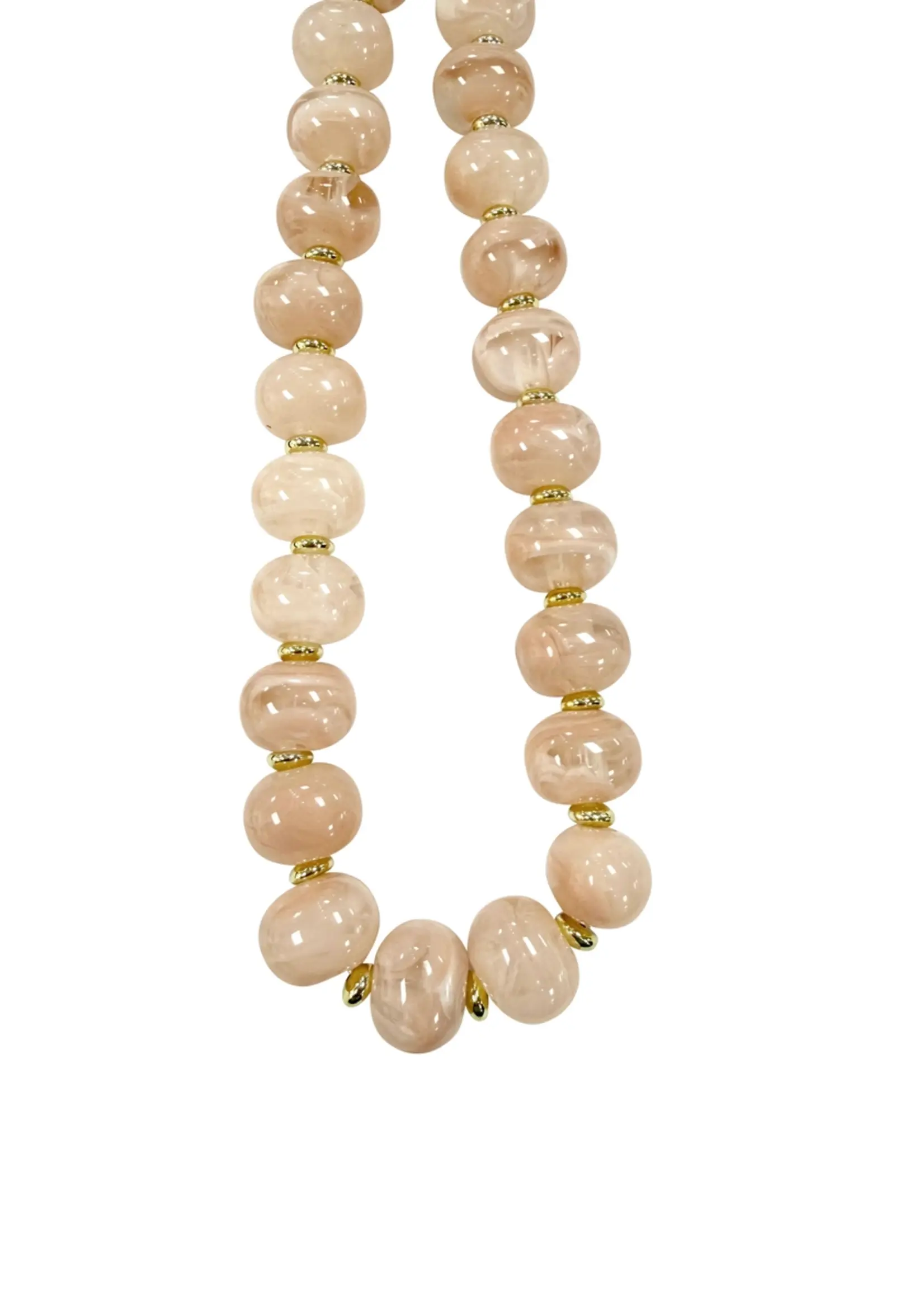 Gemelli Marble Chunky Beaded Necklace